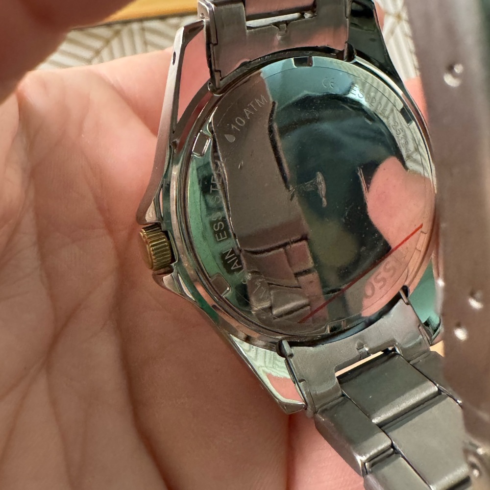 Fossil Chronograph Silver and Gold Women’s Watch with Crystal Accents - Picture 6 of 6